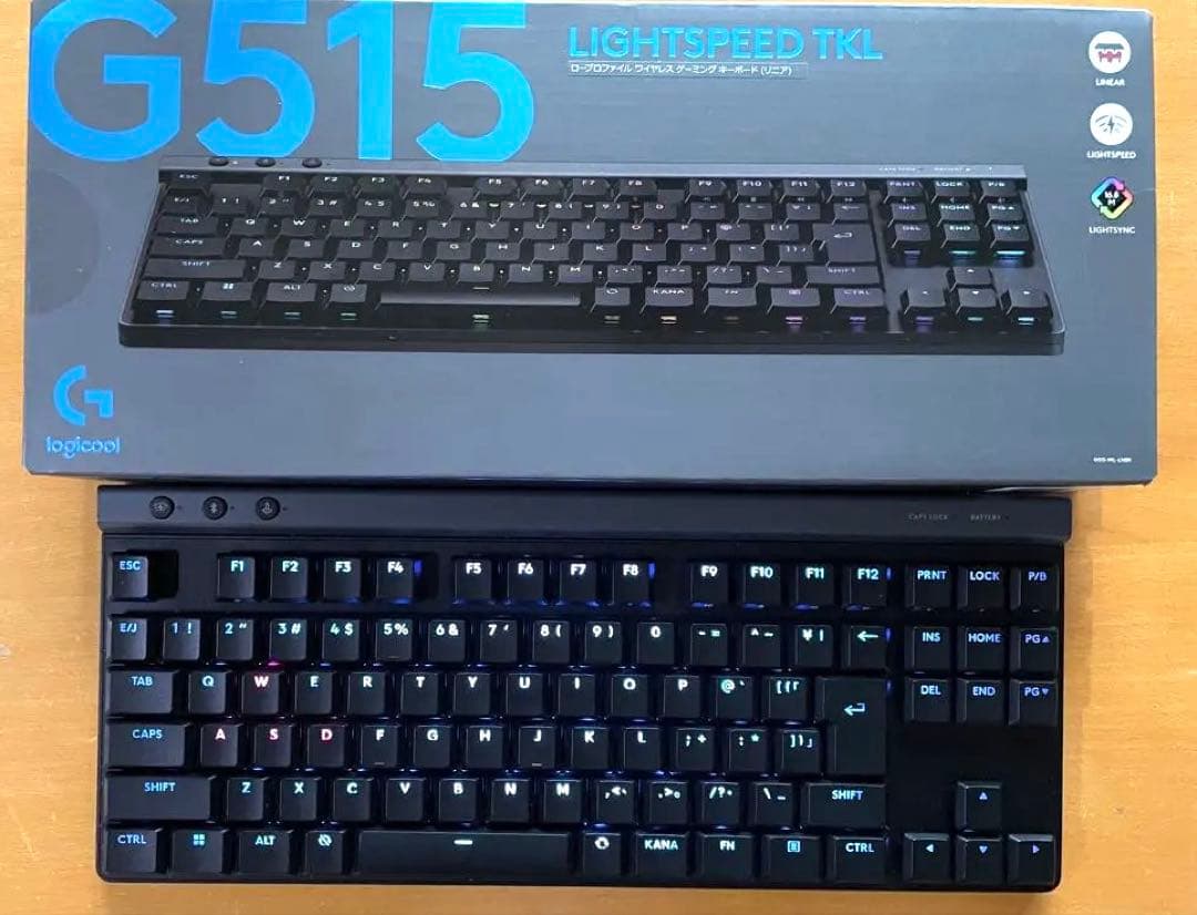 【美品】logicool【赤軸】G515 LIGHTSPEED TKL Amazon.com: Logitech G515 Lightspeed TKL Low Profile Wireless