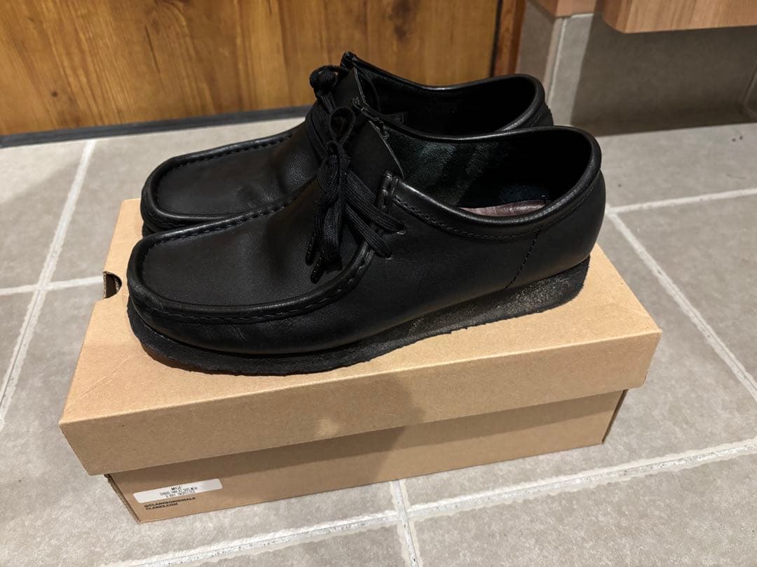 靴 CLARKS WALLABEE WallabeeGTX / メンズ ワラビーゴアテックス （ブラックスエード