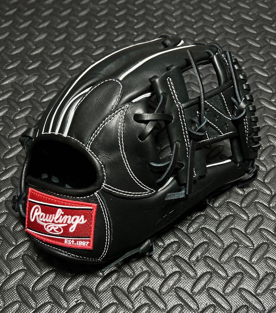 新品 ローリングス ハイパーテック 軟式 内野手用 グローブ ブラック 野球 ローリングス ハイパーテック 軟式グローブ グラブ 軟式用 内野手