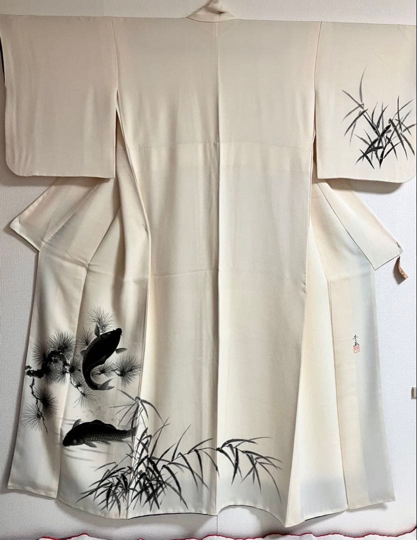 訪問着 手描き 落款有り 正絹 逸品 楽天市場】【ショップ評価☆5ありがとう♪】着物だいやす 070□訪問着