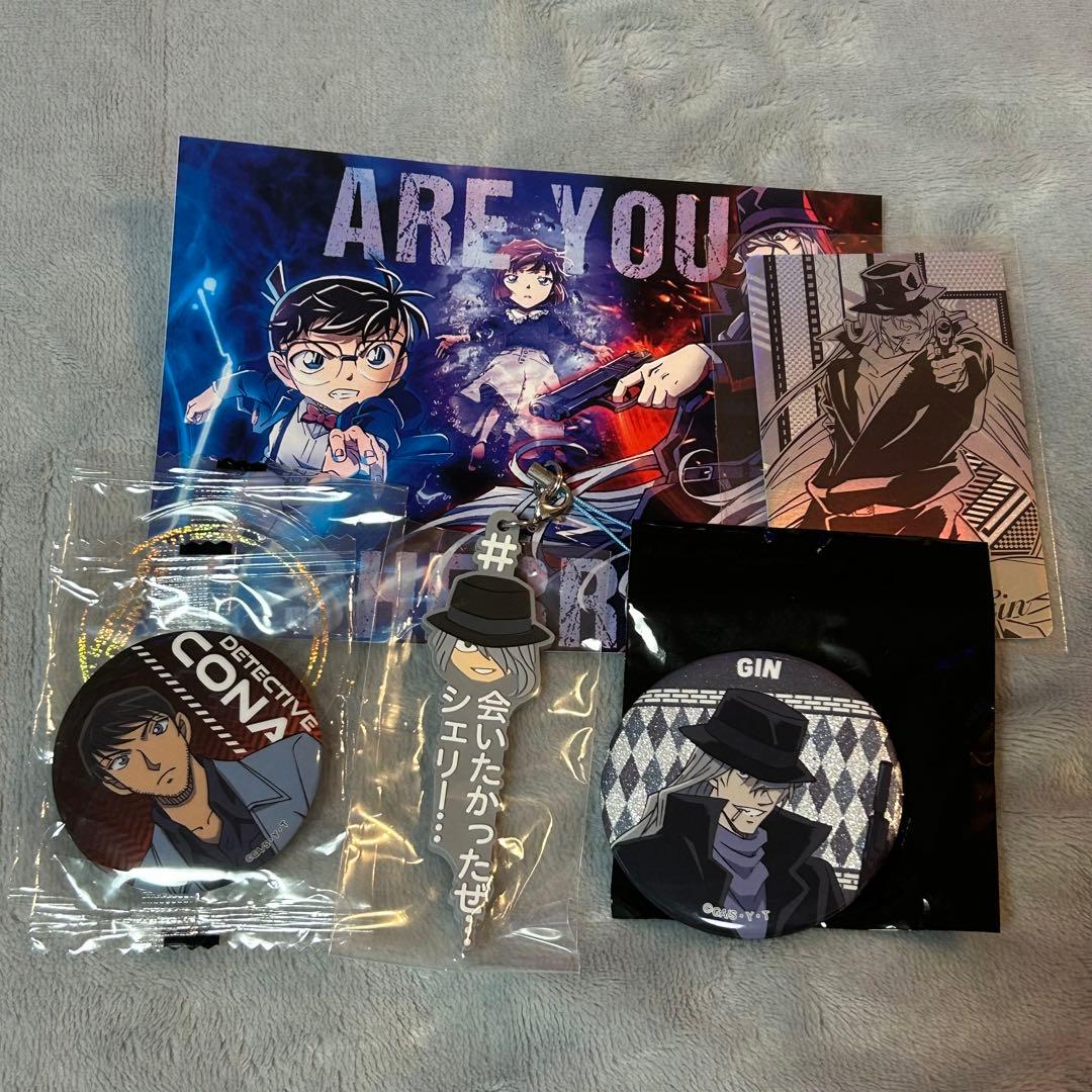 名探偵コナン ジン 黒の組織 缶バッジ カード 諸伏景光 スコッチ