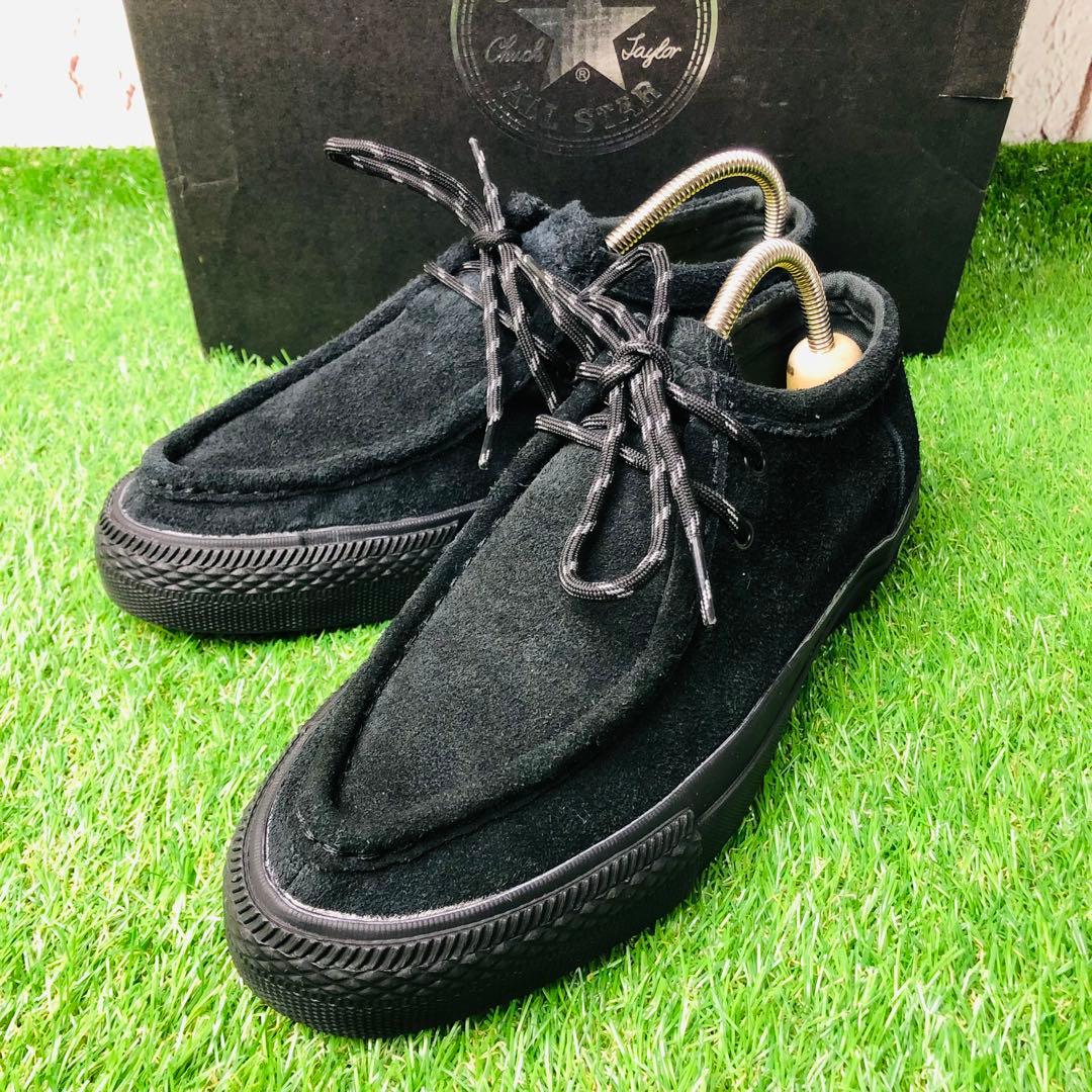 新品 CONVERSE コンバース 厚底 レザー 本革 ワラビー モカシン 25