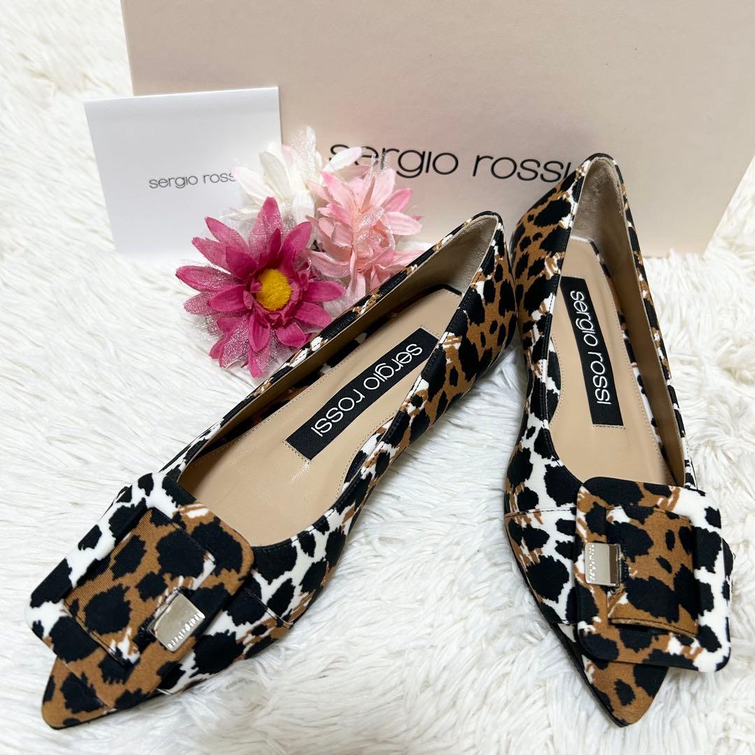 【美品】Sergio Rossi セルジオロッシ パンプス フラットシューズ Sergio Rossi(セルジオ ロッシ)｜sr1 ポインテッドトゥフラット