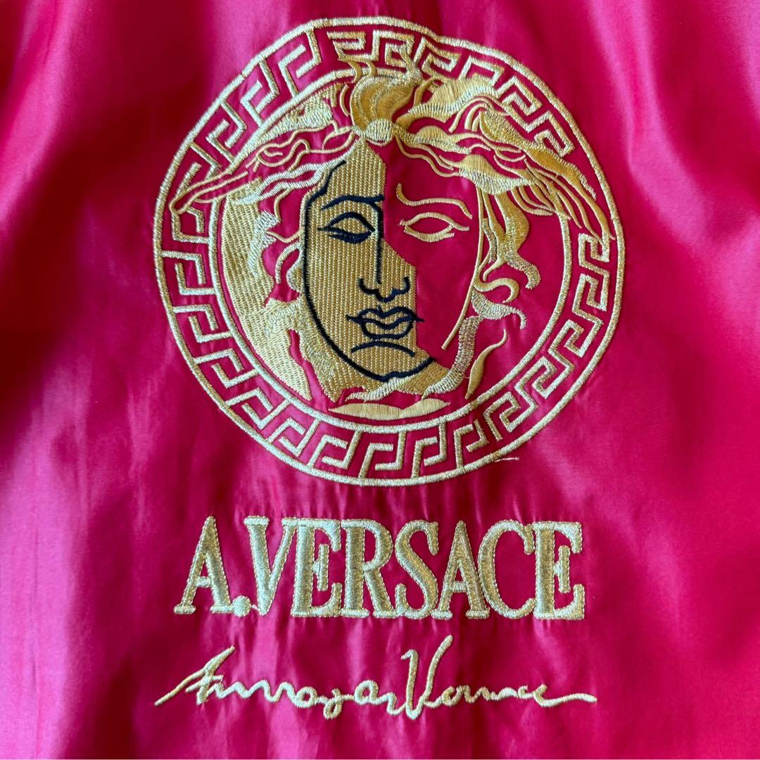 A.VERSACEヴェルサーチ セットアップ メデューサ ナイロン レッド L