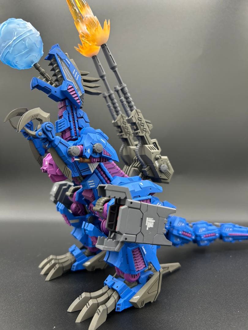 ゾイド タカラトミー リアライズモデル サイコジェノザウラー 小改造品