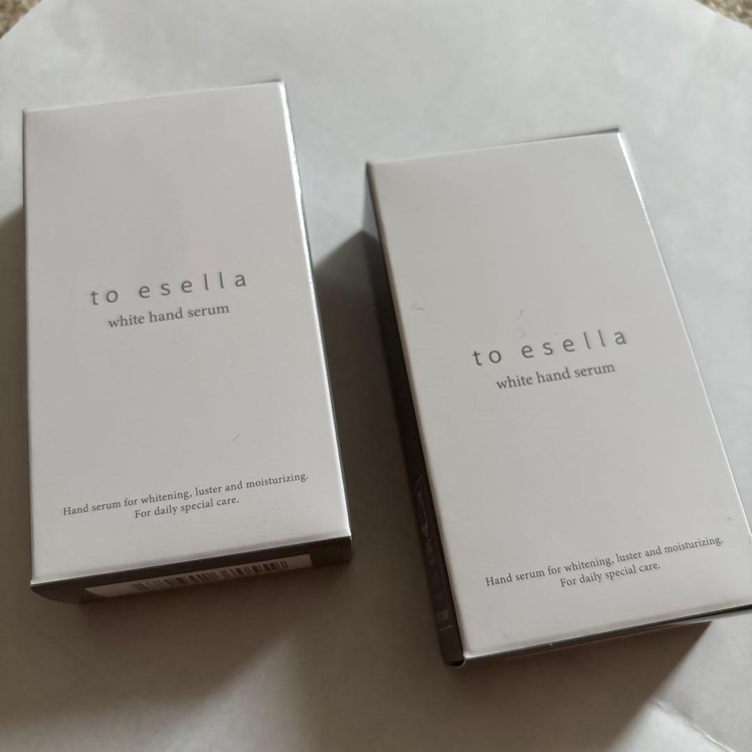 to esella white hand serum 2個セット ホワイトハンドセラム to esella トゥーイセラ 手 甲 シミケア 美容液