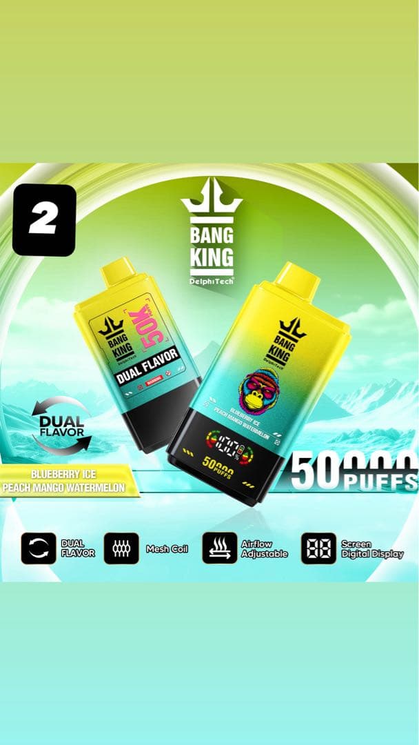 最短発送bangking ニコ€パフ50000puffs ニコチン、タールフリー - メルカリ
