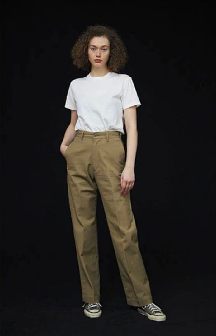 【美品】シンゾーン ハイウエストチノパンツ 34 Shinzone（シンゾーン）】 WASHED HIGH WAIST CHINO 定番チノパンツ