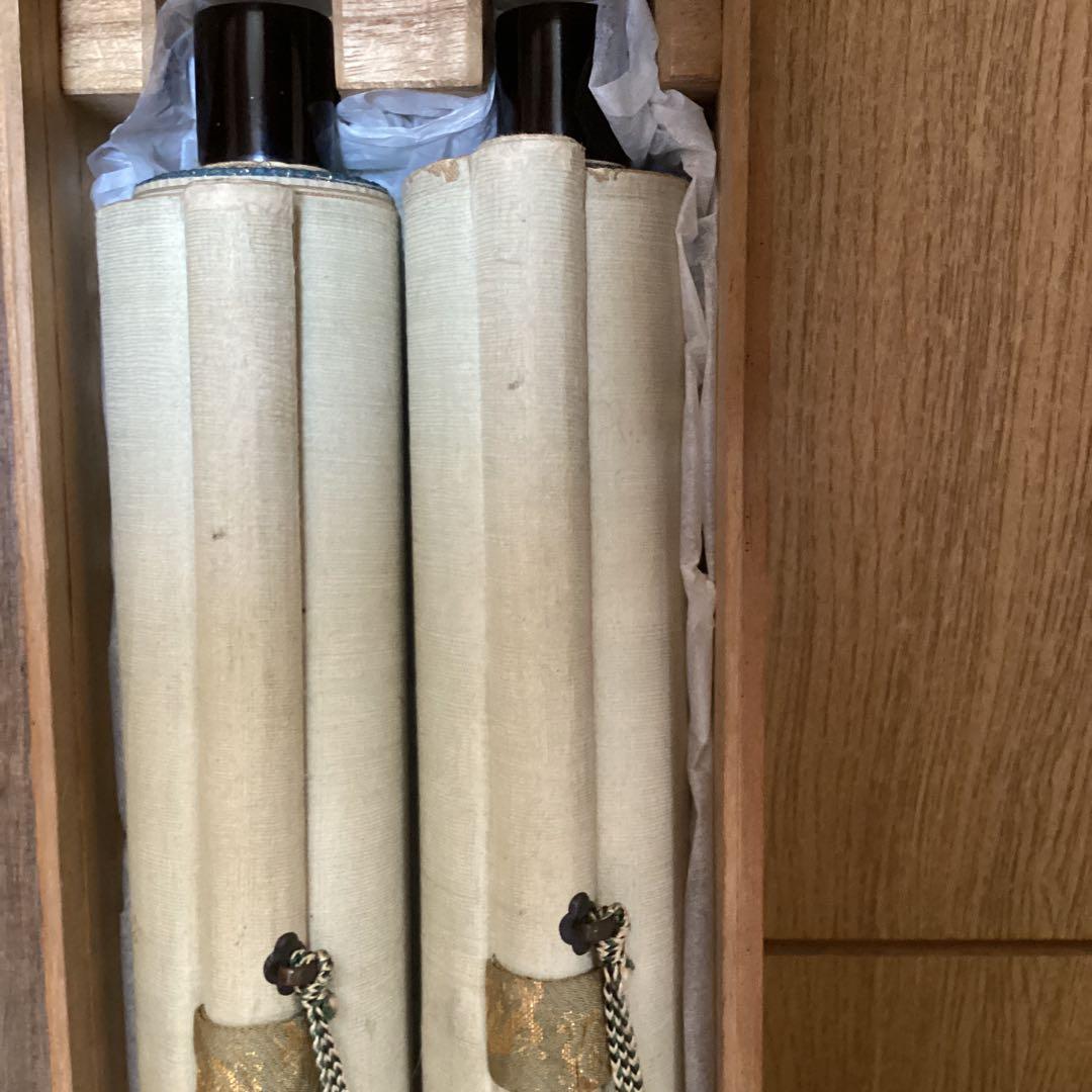 狩野山雪筆《柿本人麿　紀貫之》賛（松花堂昭乗）極め箱双幅掛軸　軸先漆木　308