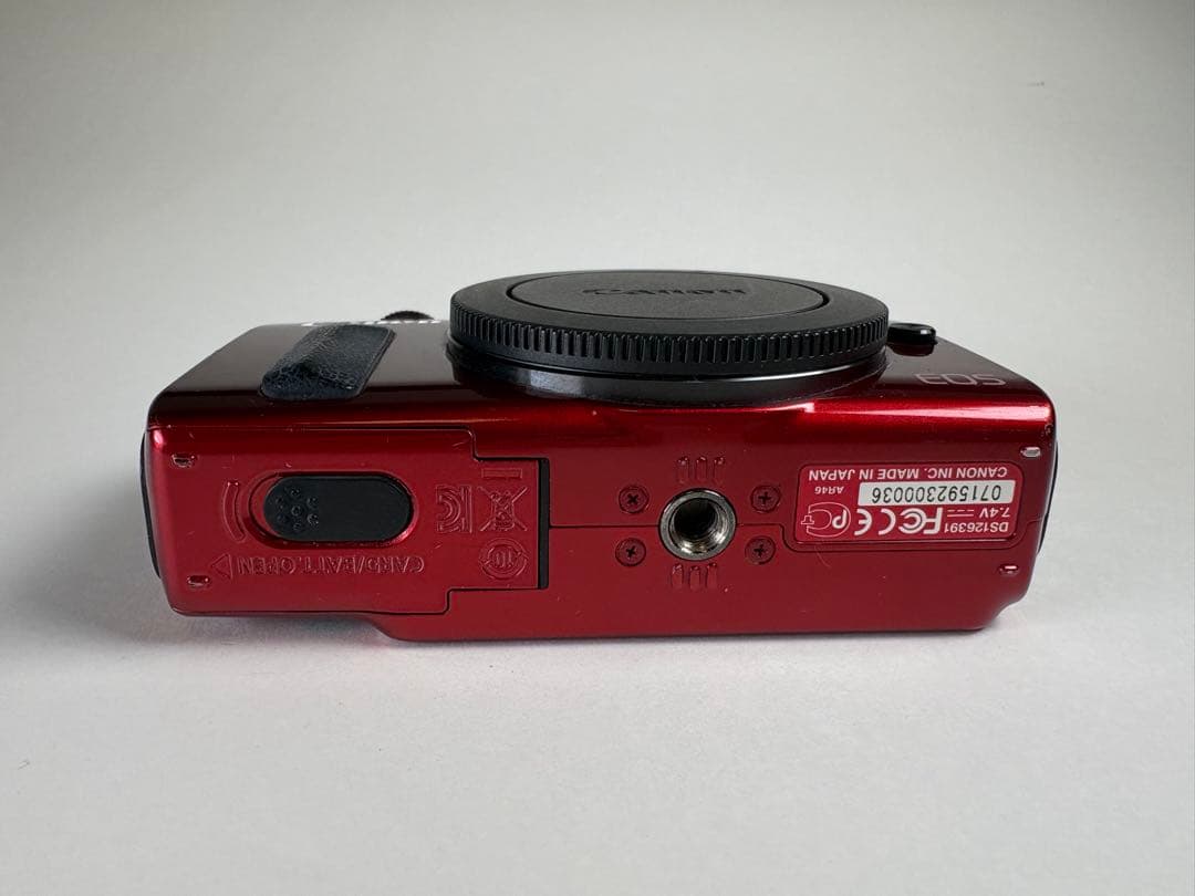 Canon EOS M ミラーレス一眼 ボディ レッド 動作品 液晶保護シート付