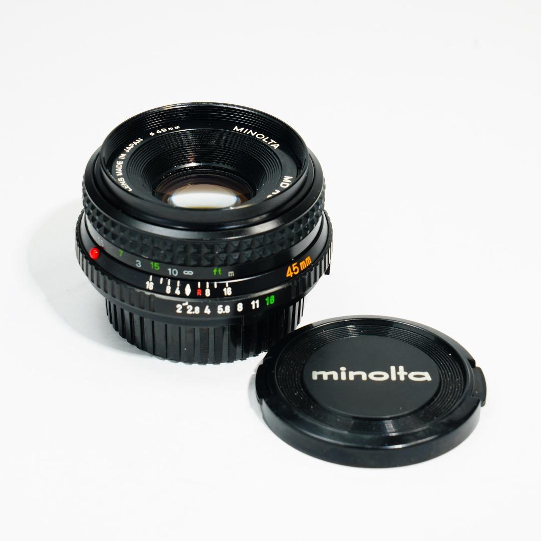 【美品】動作◎ ミノルタ MD ROKKOR 45mm F2 937 Minolta 45mm f2 Rokkor-X MD Lens | Blue Moon Camera