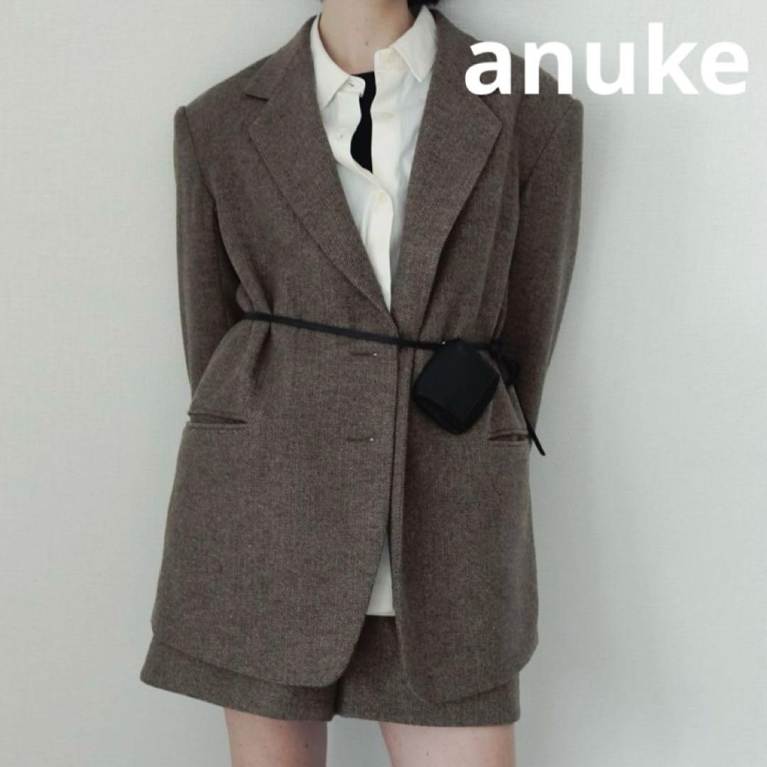 【新品タグ付き】anuke アンヌーク エコレザーウエストポーチ ブラック 黒 ànuke online store（アンヌーク） / Ecoleather Waist