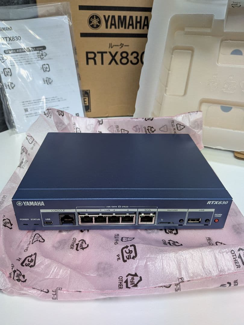 新品未使用 YAMAHA RTX830 有線LANルーター - メルカリ