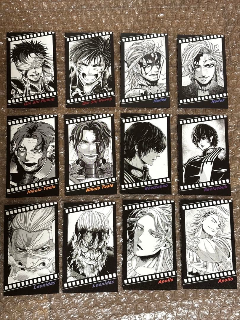 終末のワルキューレ 26巻 特典 フィルム風コレクタブルカード 12種類セット 終末のワルキューレ 26巻 特典 フィルム風コレクタブルカード 全12種②