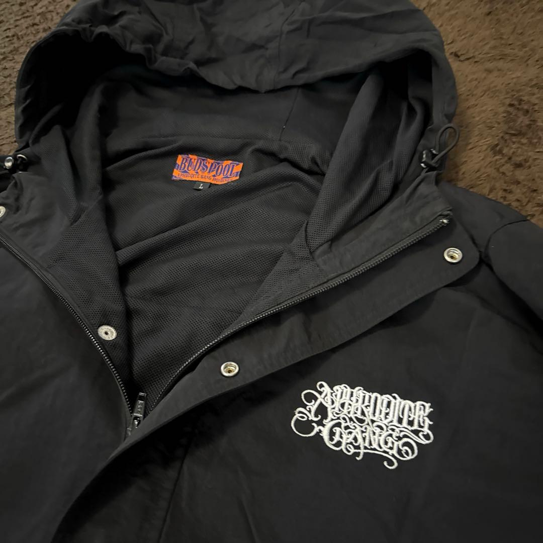 早い物勝ちBUDSPOOL ナイロン アノラック ジャケット 人気ハーフジップ ロッキーモンロー Rocky Monroe ナイロンジャケット ハーフジップ