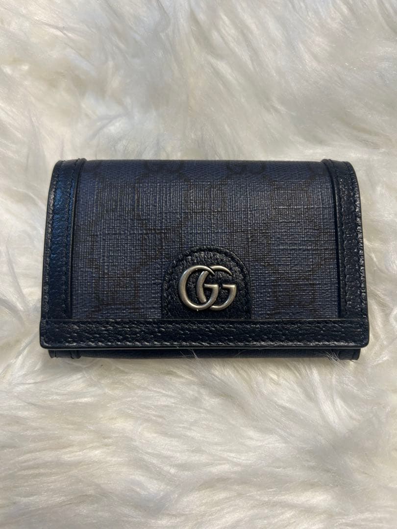 グッチ　GGスプーリームキャンバスダブルGカードケース　763286 2067 GUCCI (グッチ) GGスプリームキャンバス ダブルG カードケース 名刺