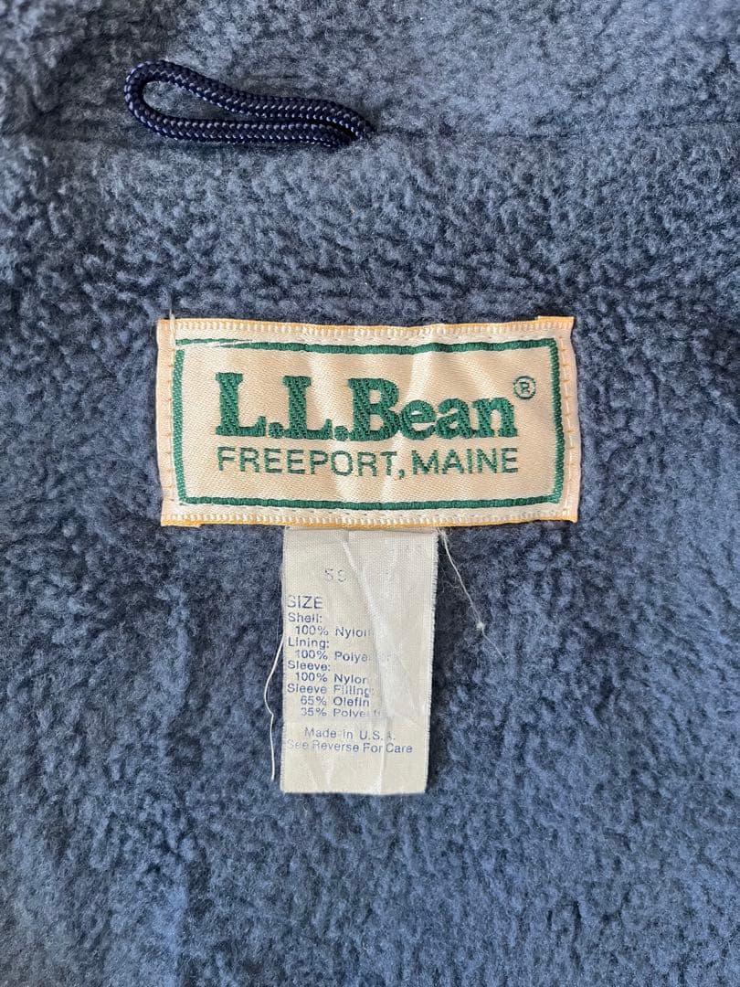 80s L.L.Bean ウォームアップジャケット USA製 青 Ｌ