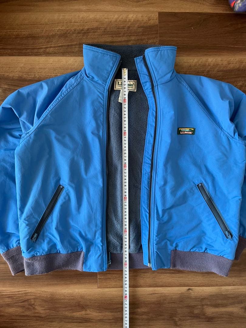 80s L.L.Bean ウォームアップジャケット USA製 青 Ｌ