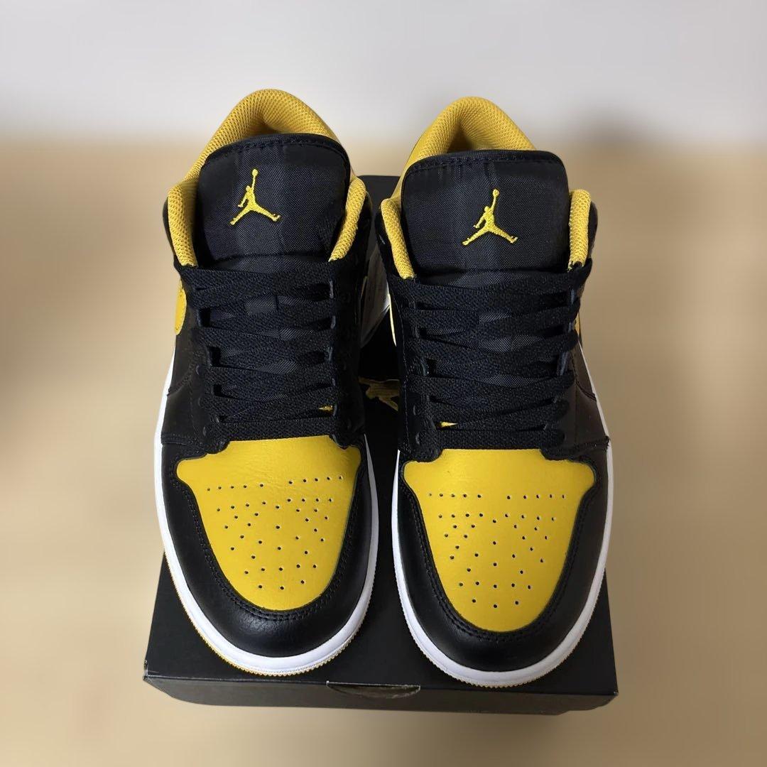 Air Jordan 1 Low ブラック/イエロー US 8.5 JORDAN BRAND AIR JORDAN 1 LOW BLACK/YELLOW OCHRE-WHITE（ジョーダン