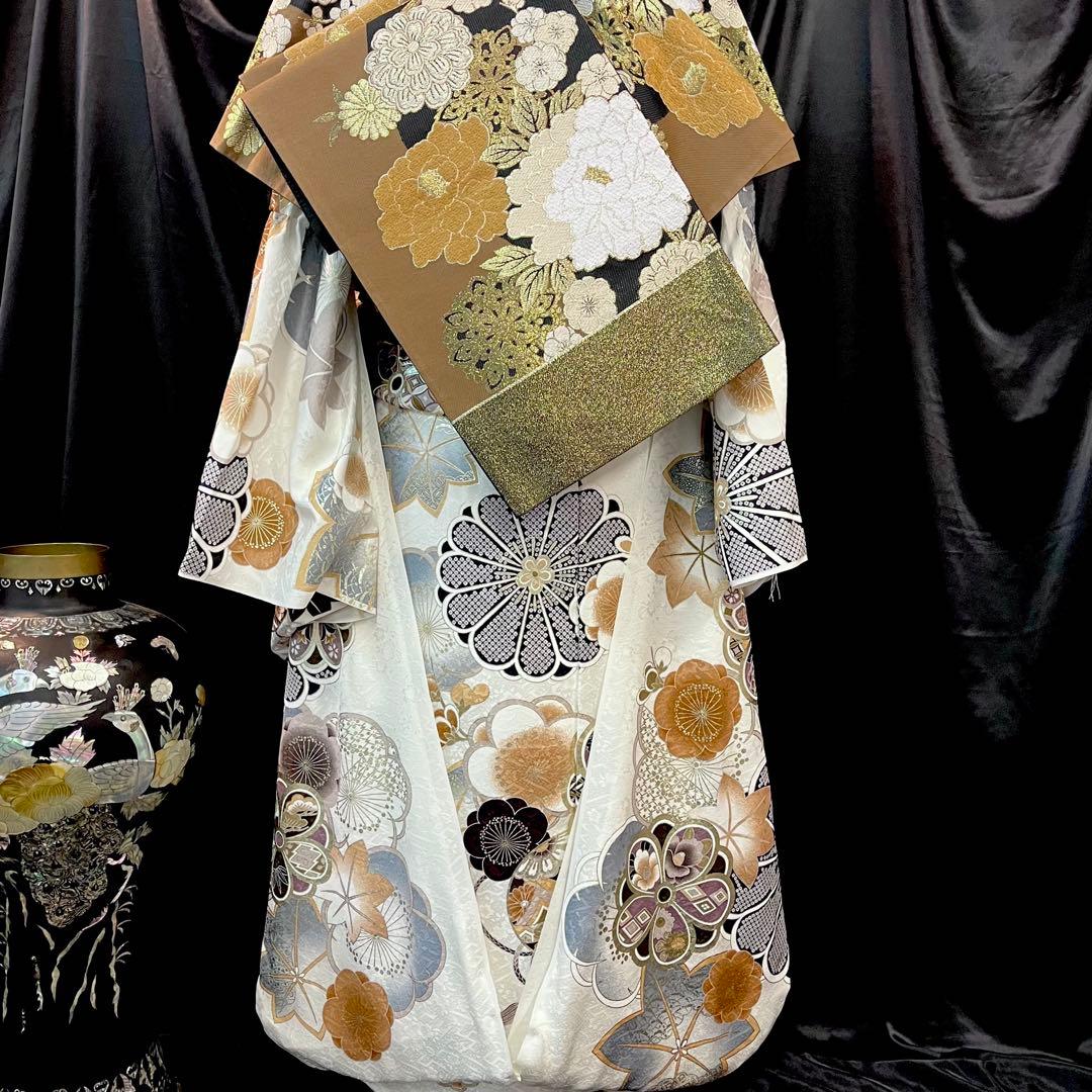 ◾️振袖フルセット□オーダー仕立て付き□新作□白地正絹□振袖一式