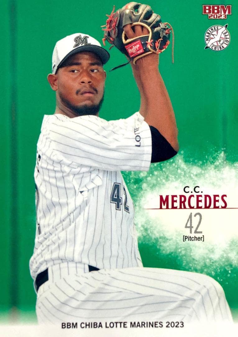 C.C.メルセデス レギュラーカード BBM 2023 千葉ロッテマリーンズ