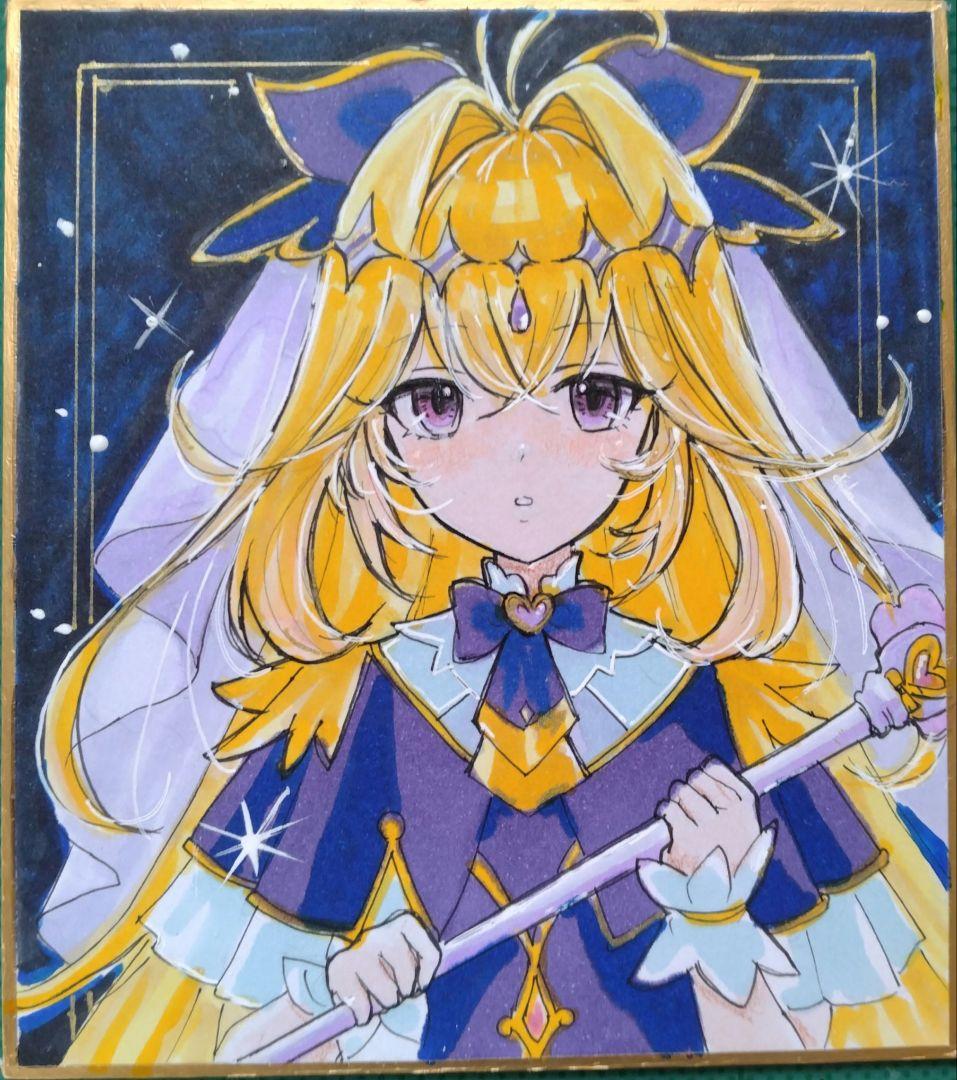 手描きイラスト 名探偵プリキュア キュアアルカナ・シャドウ ファン
