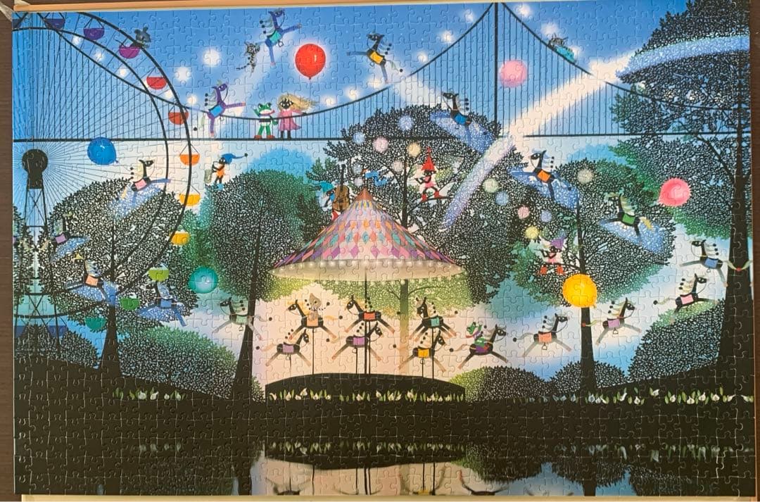 ジグソーパズル 1000ピース 藤城清治 木馬の夢 - メルカリ