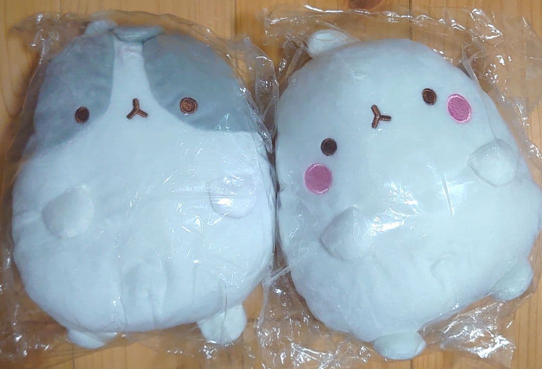 韓国 うさぎ MOLANG モラング プライズ がま口 ぬいぐるみ 2個 新品 942629f56396c6b38340b434e38911