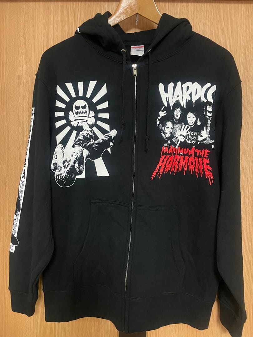 餅*様 マキシマムザホルモン 新品ハードコアチョコ ヘドバン大虐殺パーカーLサイ ALL | NEWS | マキシマム ザ ホルモン Official Site