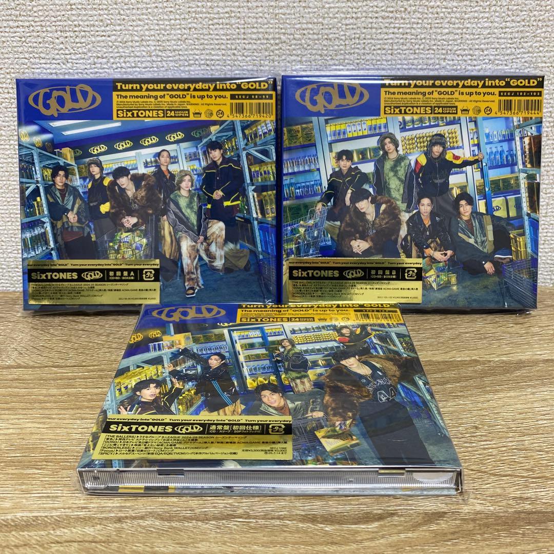 SixTONES GOLD アルバム3形態セット(BluRay) GOLD(3形態/Blu-rayｾｯﾄ)・SixTONES | Sony Music Shop・CD・DVD
