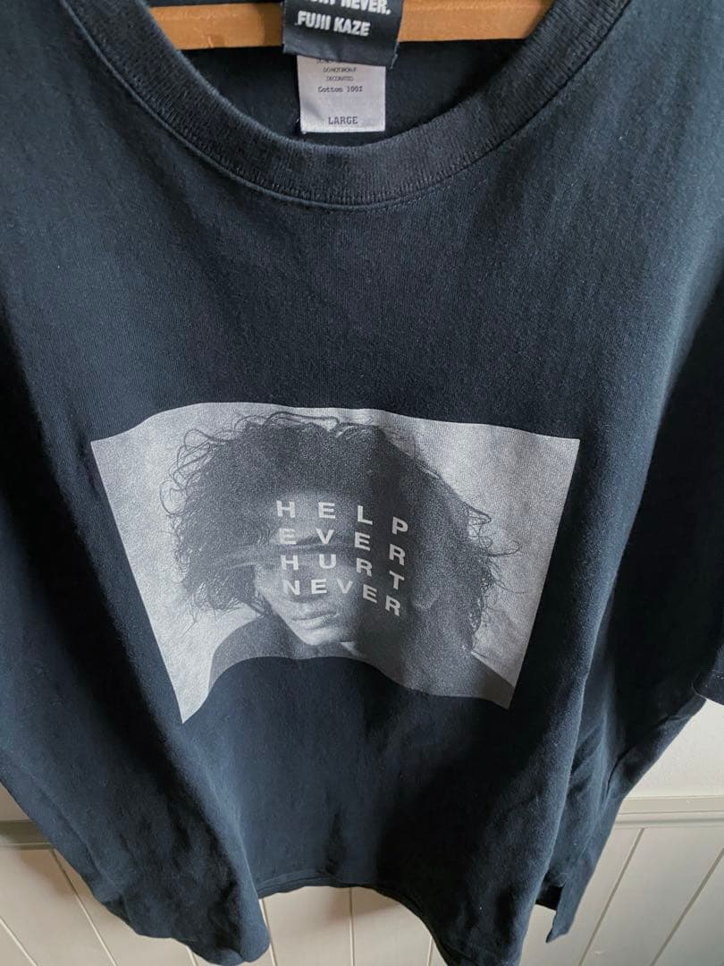 藤井風 Tシャツ HEHN顔Tシャツ Lサイズ HELPEVERHURTNEVR - メルカリ