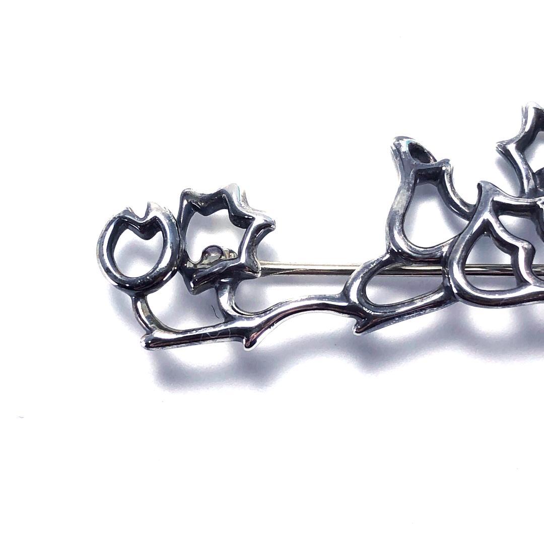 美品・箱付き】ティファニー／ホタルブクロ ピンブローチ SV925 - メルカリ