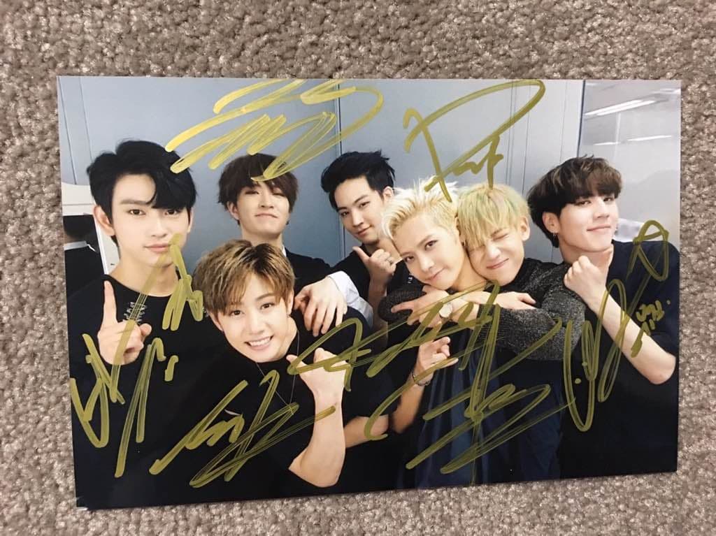 GOT7 直筆サイン入り写真 Kstyle13周年】GOT7 ジニョンさんからお祝いメッセージが到着！直筆