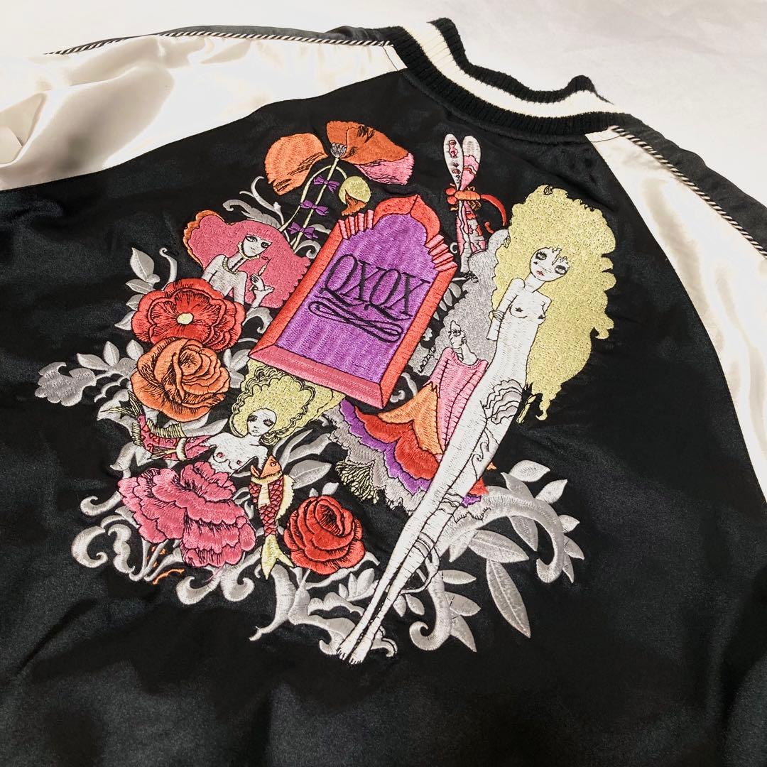 QXQX リバーシブル スカジャン L 宇野亞喜良 宇野亜喜良 Aquirax QXQX リバーシブル スカジャン L 宇野亞喜良 宇野亜喜良 Aquiraxの通販