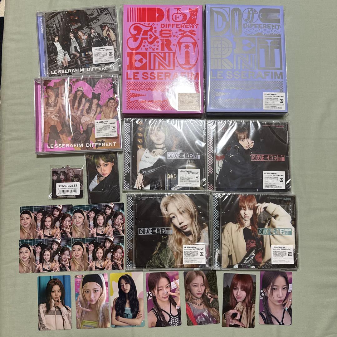 LE SSERAFIM DIFFERENT セット トレカ・購入特典付き - メルカリ