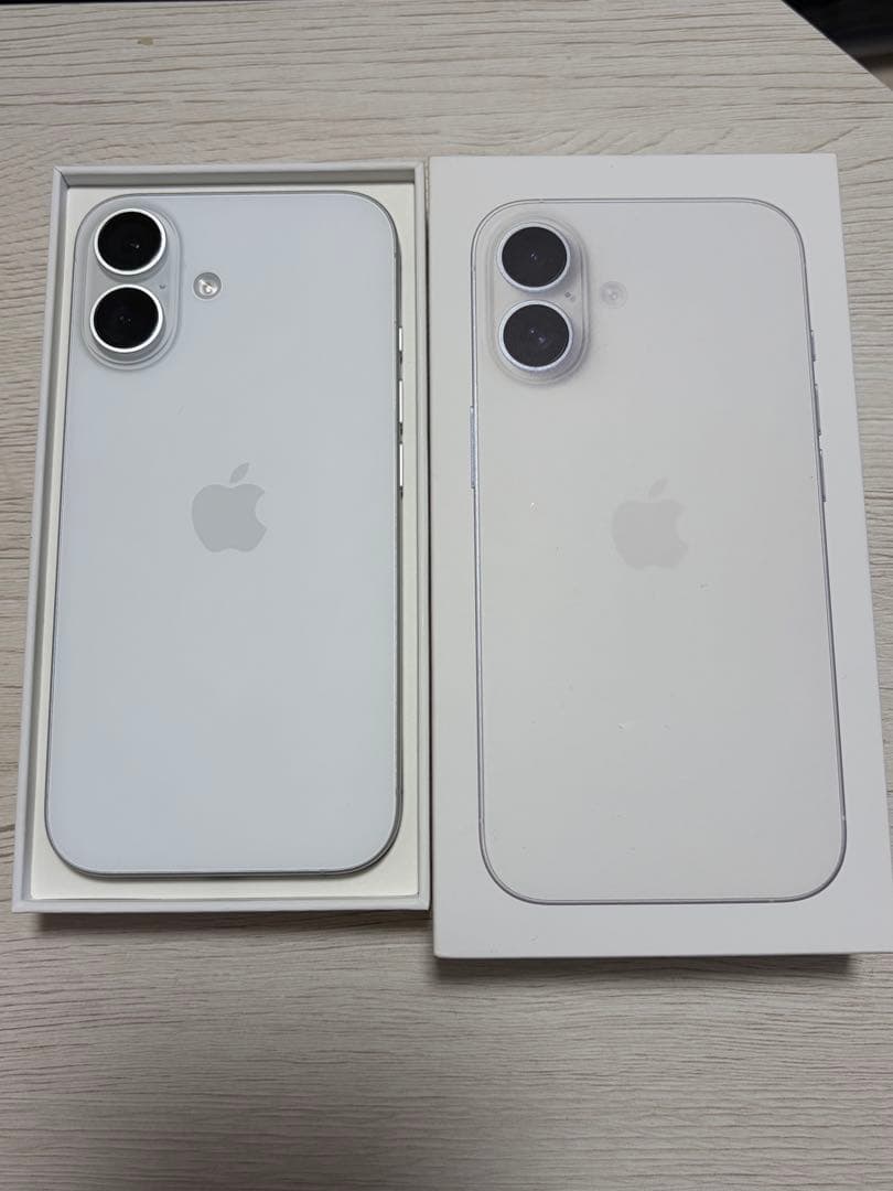 【傷なし美品】iPhone16 128GB ホワイト SIMフリー iPhone ☆Apple国内正規SIMフリー iPhone16 128GB ホワイト MYDR3J/A