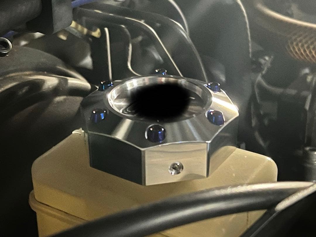 シルビア　スカイライン　86 アルミ削り出し　ブレーキマスターカバー ゆ NEW CNC アルミ削り出し フロントブレーキマスターカバー リア