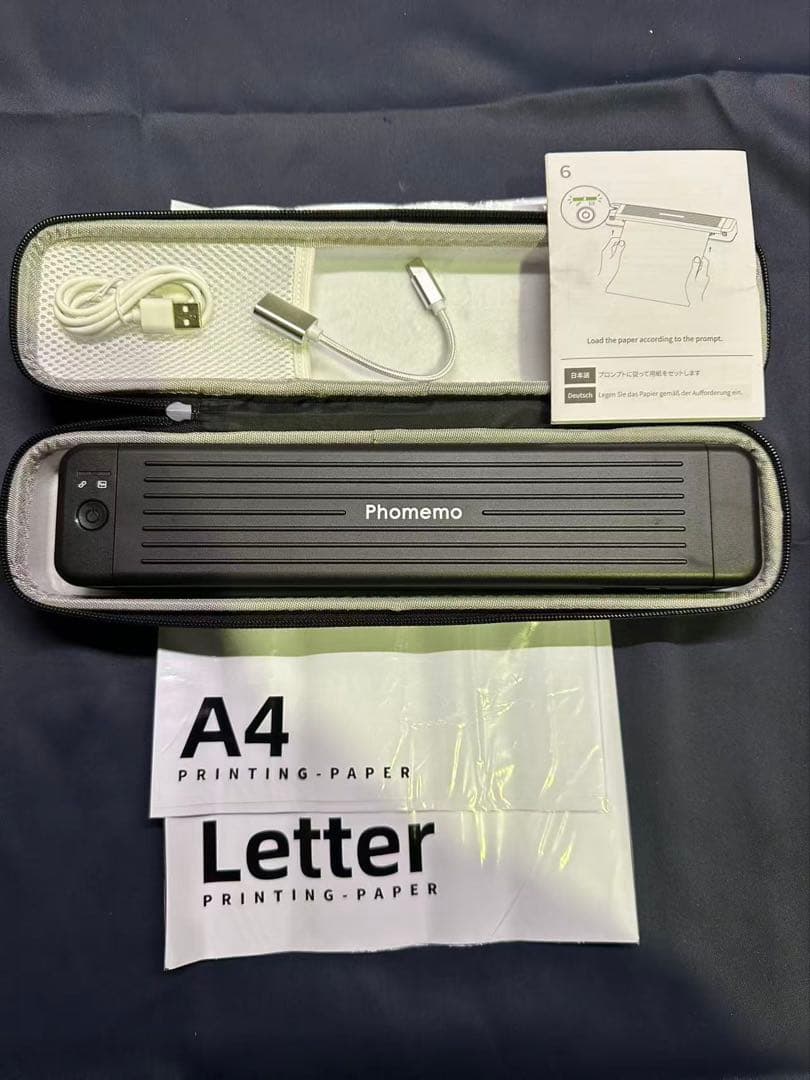 Phomemo M831 モバイルプリンター 無線サーマルプリンター ブラック