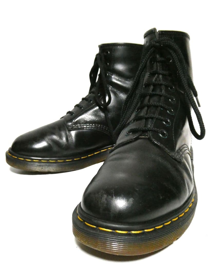 ビッグサイズUK9！イングランド製！ドクターマーチン8ホールブーツ黒