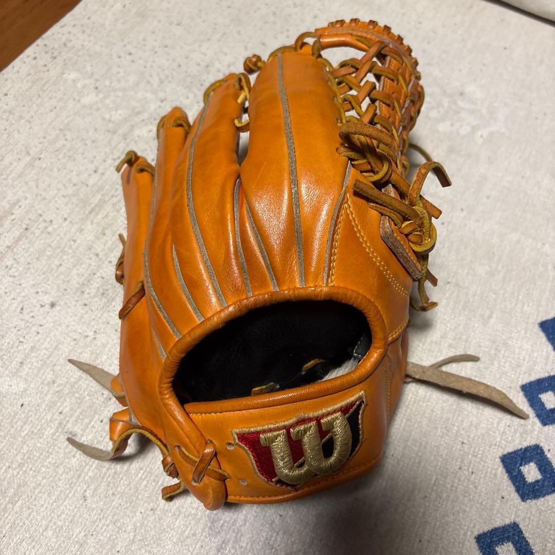 ウィルソン　外野手用 硬式用 Wilson Staff DUAL 外野手用 75型 - Tオレンジ by Wilson Japan