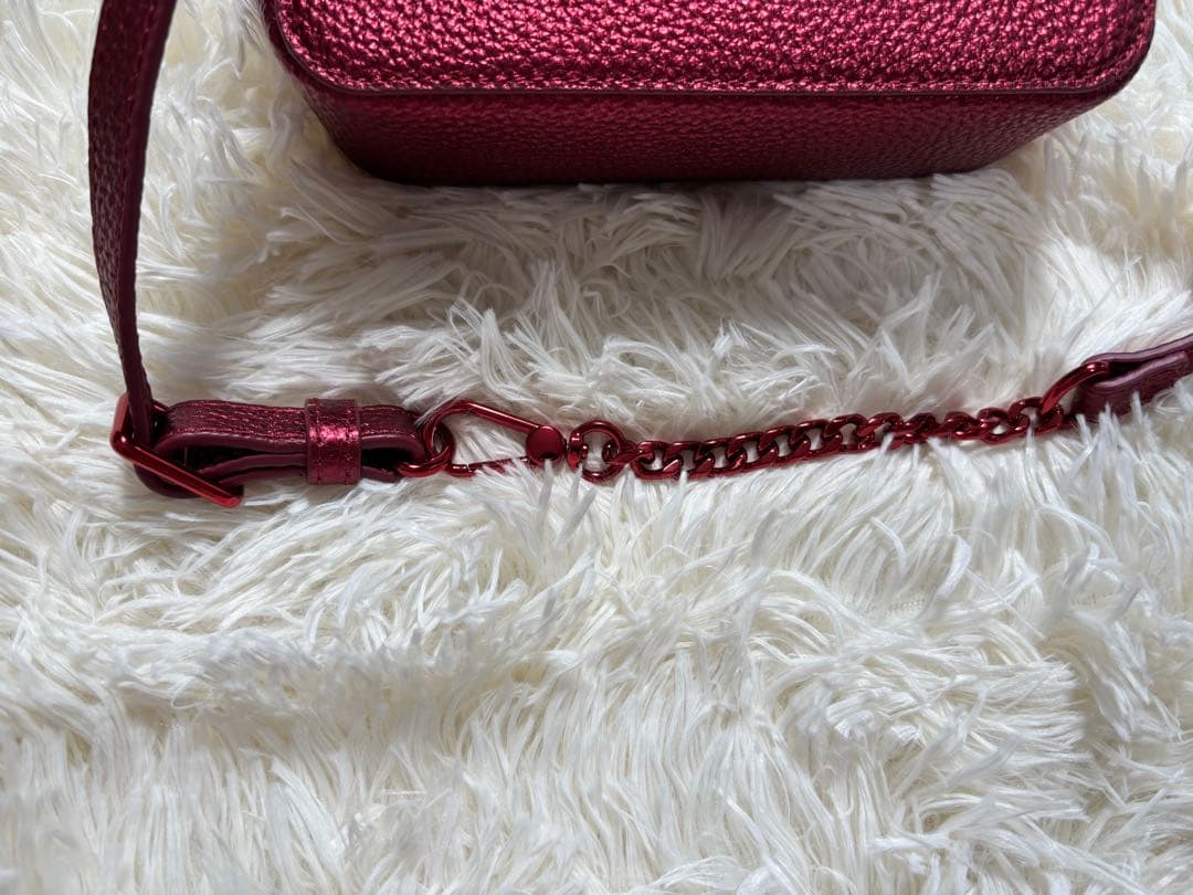 極美品】ラコステ 赤 メタリックカラー レザー ボディバック - メルカリ