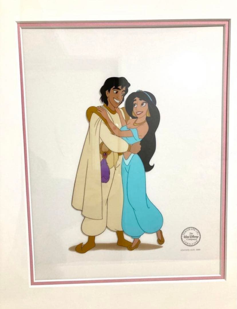 セル画 アラジン Aladdin ジャスミン ディズニー 額 額装 - メルカリ