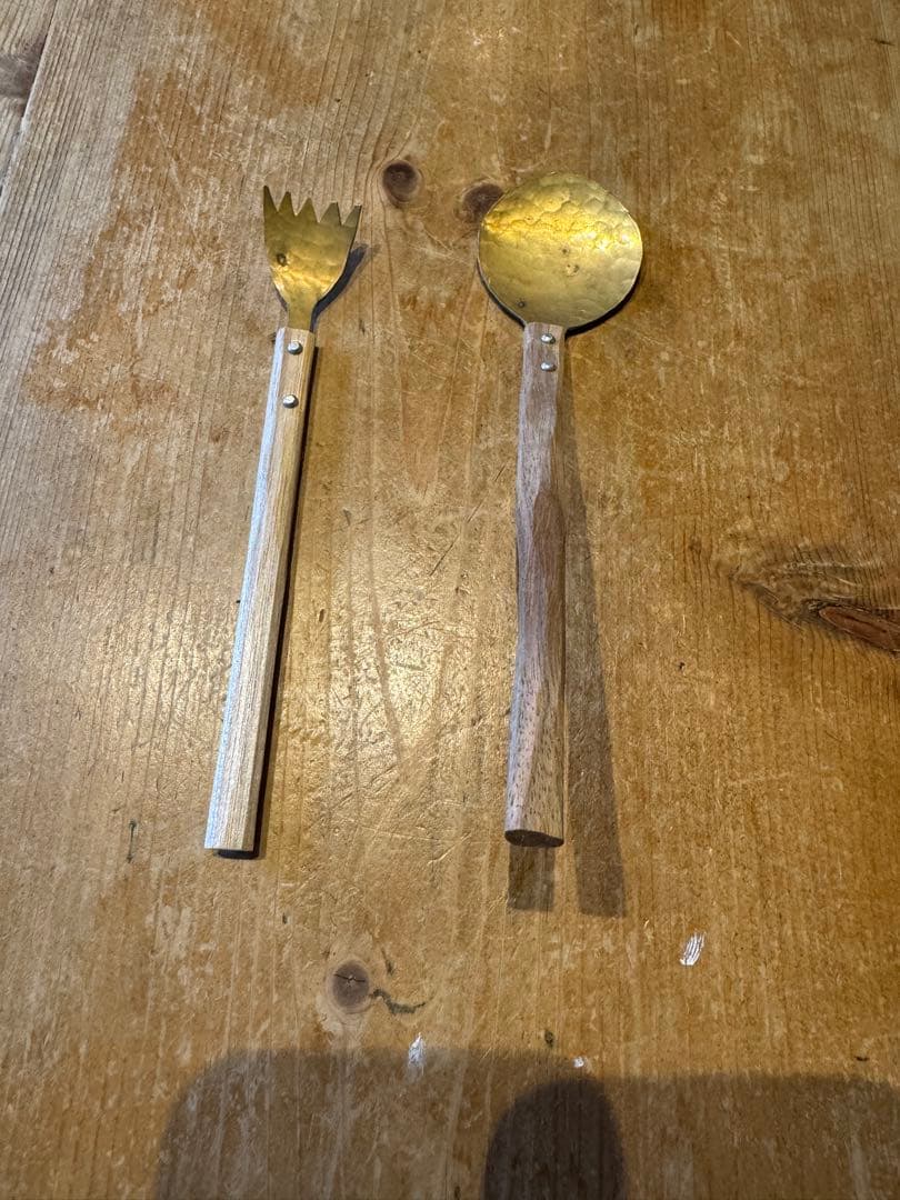 木全俊吾 真鍮スプーンとフォークのセット 斑点あり - メルカリ