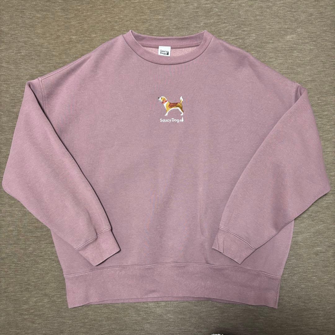 Saucy Dog サウシードッグ わんこスウェット ビーグル ピンク Mサイズ