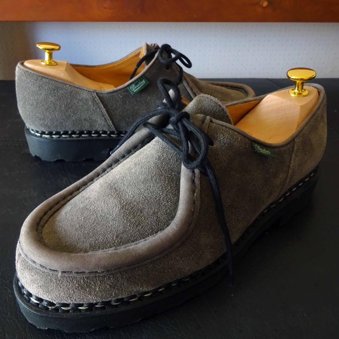 限定 paraboot パラブーツミカエルグレー スウェード スエード39.5