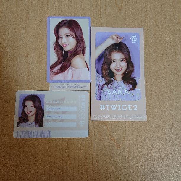 ミナハイタッチ、サナ三点(ハイタッチ券、特典ICステッカー、IDカード) TWICE ミナ ハイタッチ トレカの通販 by 066064desk's shop｜ラクマ