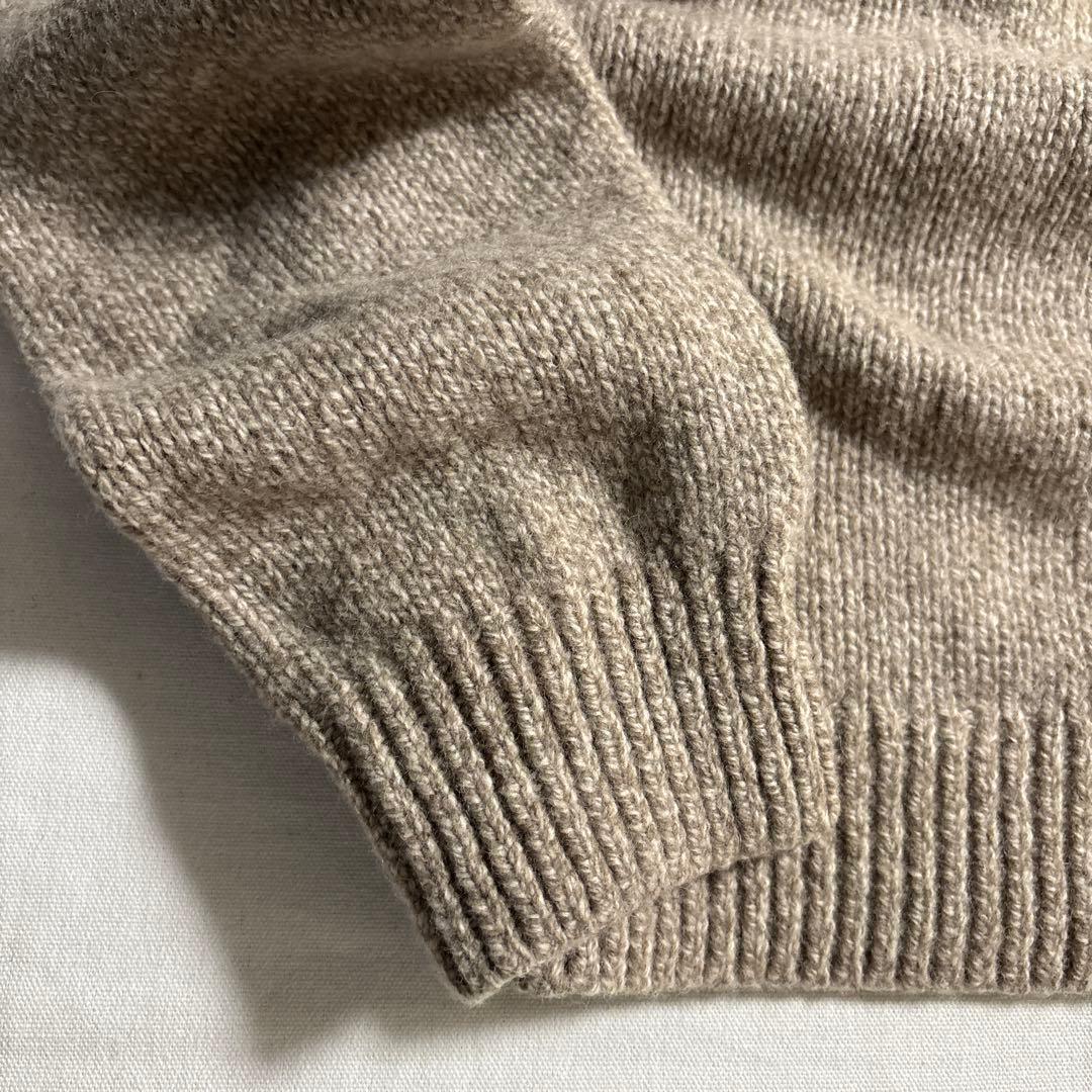極美品 00s L.L.Bean ラムウール ヘンリーネック ニット セーター
