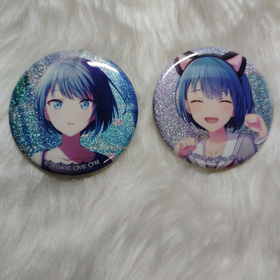 プロセカ桐谷遥グリッター缶バッジ - メルカリ