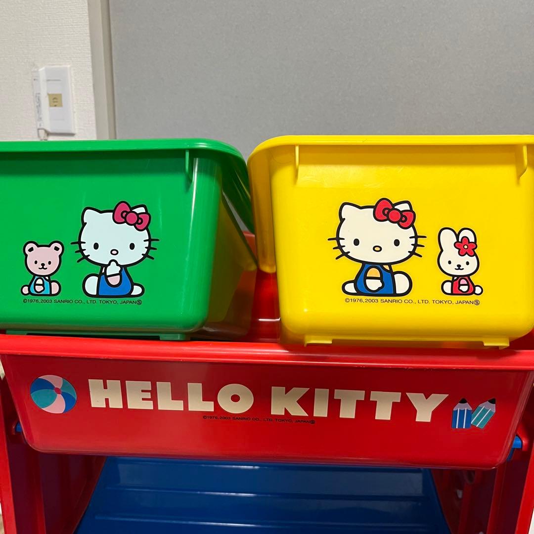 希少】ハローキティ おもちゃ箱 収納BOX 2003年 平成レトロ 当時物