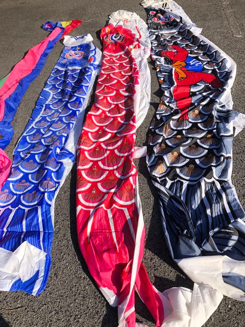 鯉のぼり キング印 金太郎 7m 7m 6m 5m 計4本 カネボウナイロン - メルカリ